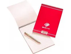 Bloc bureau conquerant sept a5 reliure intégrale 148x210mm 180pages 60g ligné coloris cerise