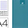 Bloc bureau conquerant sept éco agrafé en tête couverture semi enveloppante rainurée a4 210x297mm 200f 56g 5x5 bleu