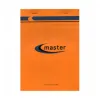 Bloc bureau master a5 148x210mm agrafe en-tete 100f 70gr 5x5 orange