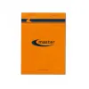 Bloc bureau master a6 105x148mm agrafe en-tete 100f 70gr 5x5 orange