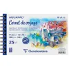 Bloc clairefontaine aquapad reliure integrale a3+ 25 feuilles 300g grain moyen coloris blanc