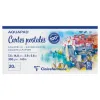 Bloc clairefontaine aquapad cartes postales 75x148mm 20 feuilles 300g verso pre-imprime