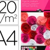 Bloc clairefontaine 1er prix, 30 feuilles papier couleur 120g a4 assortis