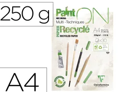 Bloc clairefontaine painton recycle a4 30f blanc 250g
