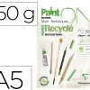 Bloc clairefontaine painton recycle a5 30f blanc 250g