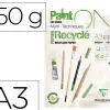Bloc clairefontaine painton recycle a3 30f blanc 250g