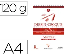 Bloc clairefontaine papier dessin recycle a4 50f 120g
