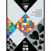 Bloc clairefontaine papier dessin 21x29,7cm 120g coloris noir 20 feuilles