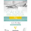 Bloc clairefontaine papier calque a3 70/75g 50 feuilles