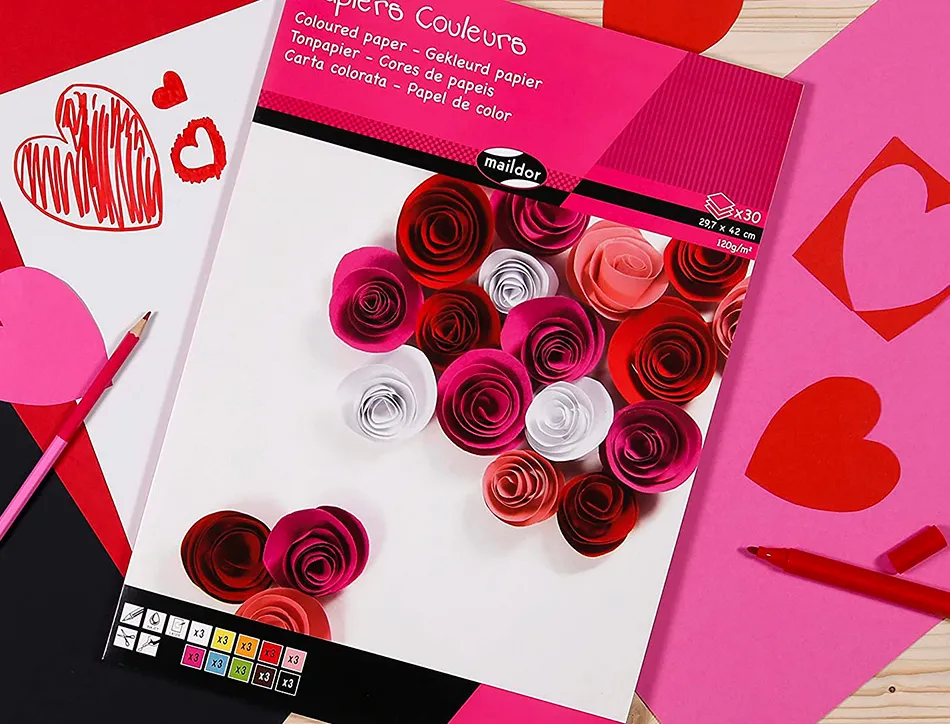 Bloc clairefontaine1er prix, 30 feuilles papier couleur 120g a3 couleurs assortis