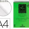 Bloc croquis canson xl recyclé spirale micro-perforations 160g a4 50f