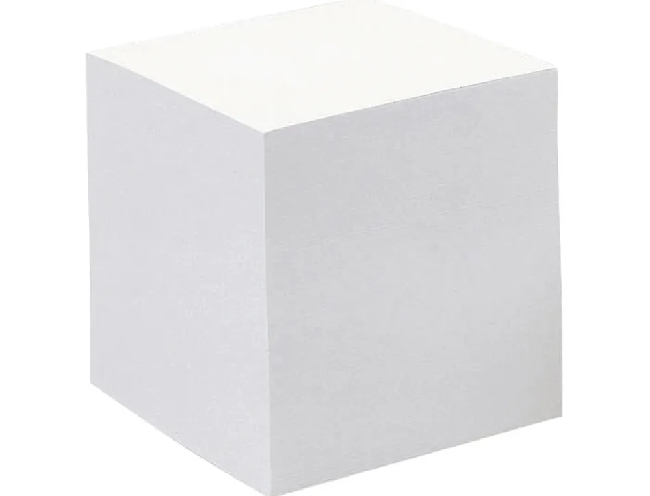 Bloc cube quo vadis papier encollé 90x90mm 700f 80g coloris blanc 050
