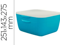 Bloc de classement leitz cosy polystyrene. coloris bleu. dimensions: 251 x 143 x 275mm