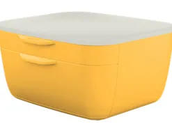 Bloc de classement leitz cosy polystyrene. coloris jaune. dimensions: 251 x 143 x 275mm