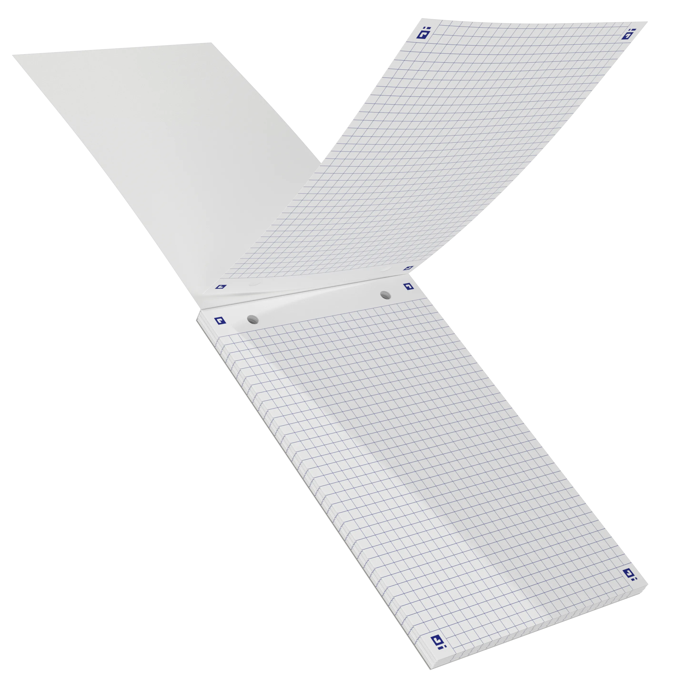 Bloc de fiches bristol oxford 125x200 30 fiches perforees q5/5 blanc