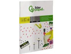Bloc de musique et chant liderpapel avec port es interlignes de 2mm et grille de 5x5 mm pour anotations