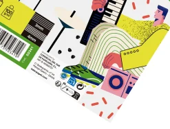 Bloc de musique liderpapel port es interlignes de 3mm avec grille de 4x4 mm pour anotations 20 feuilles