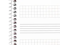 Bloc de musique liderpapel port es interlignes de 3mm avec grille de 4x4 mm pour anotations 20 feuilles