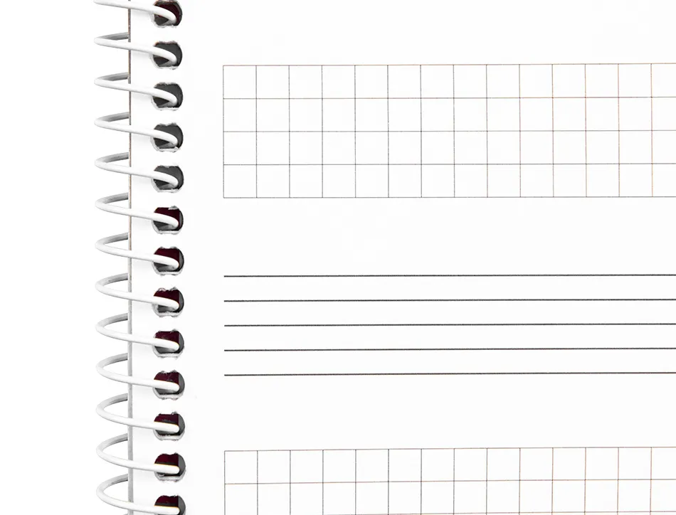 Bloc de musique liderpapel port es interlignes de 3mm avec grille de 4x4 mm pour anotations 20 feuilles