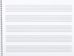Bloc de musique liderpapel 5 port es par page interlignes de 4mm 20 feuilles 100g/m2