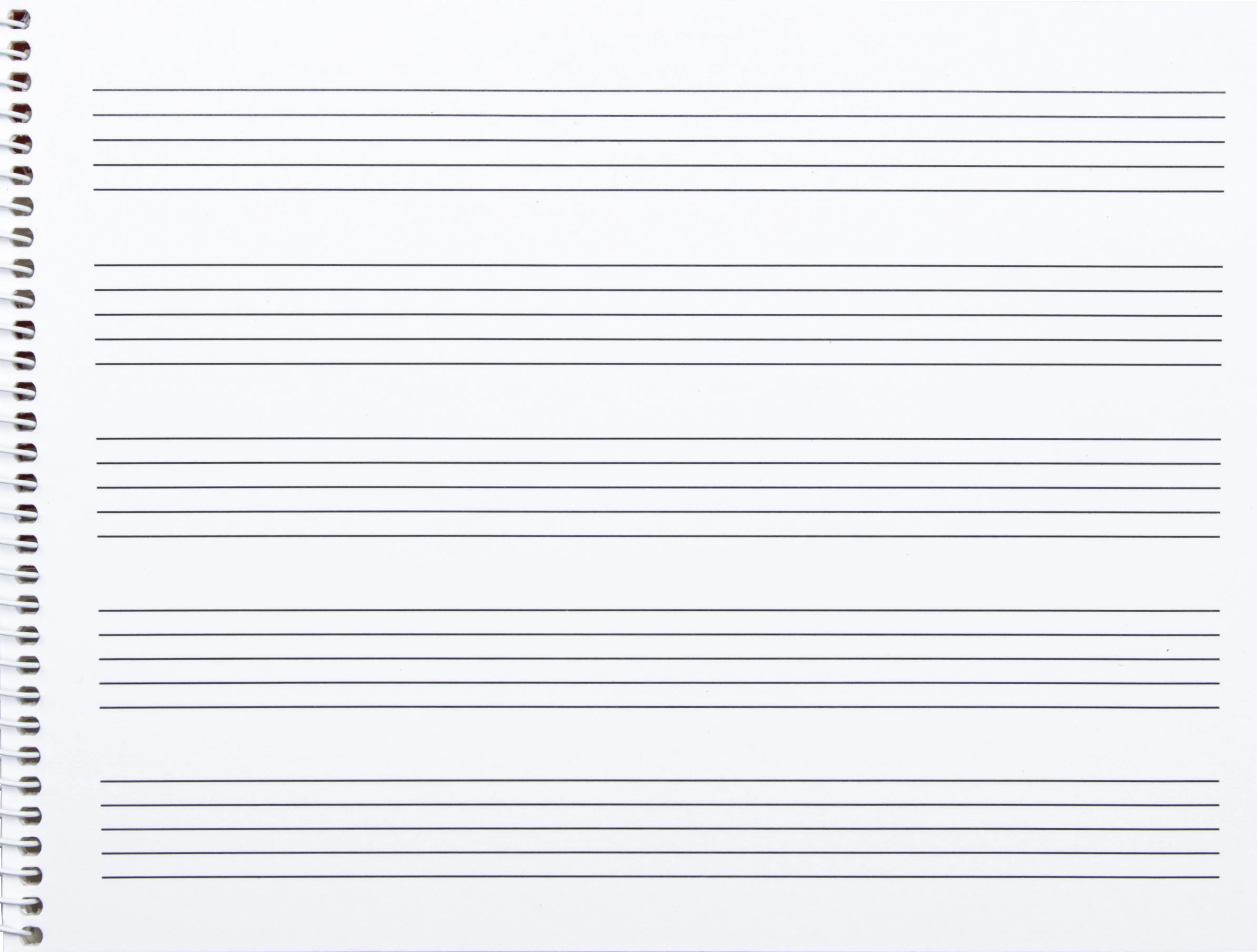 Bloc de musique liderpapel 5 port es par page interlignes de 4mm 20 feuilles 100g/m2