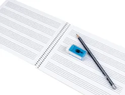 Bloc de musique liderpapel 5 port es par page interlignes de 4mm 20 feuilles 100g/m2