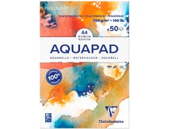 Bloc de papier dessin aquarelle goldline a4 300gr 50f