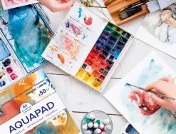 Bloc de papier dessin aquarelle goldline a4 300gr 50f
