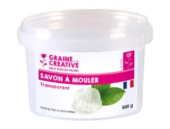 Bloc de savon transparent graine creative 500g micro ondes