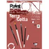 Bloc dessin clairefontaine paint on encolle a4 20 feuilles 250g coloris terracotta