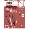 Bloc dessin clairefontaine paint on encolle a5 20 feuilles 250g coloris terracotta