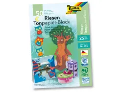 Bloc dessin folia lisse couleur 24x32 cm 130g 50 feuilles coloris assortis