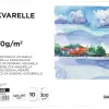 Bloc dessin liderpapel aquarelle spirale papier grain moyen lisse 300g/m2 format a3 420x297mm 10f