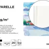 Bloc dessin liderpapel aquarelle encollé papier grain moyen lisse 300g/m2 format a4 297x210mm 20f