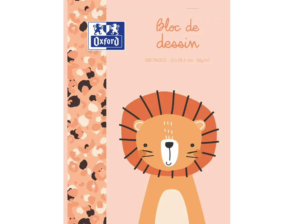 Bloc dessin oxford maternelle 210x297mm 100 pages uni