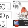 Bloc drawing oxford endosse feuilles detachables a3 80 pages 160g