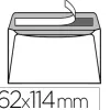 Bloc enveloppe précasée gpv détachable adhésive vélin blanc 90g c6 114x162mm fond gris bloc 50 unités