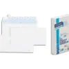 Bloc enveloppe précasée gpv détachable adhésive vélin blanc 90g dl 110x220mm fond gris bloc 50 unités