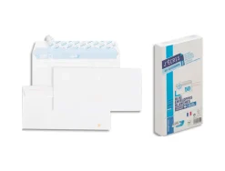 Bloc enveloppe précasée gpv détachable adhésive vélin blanc 90g dl 110x220mm fond gris bloc 50 unités