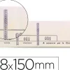 Bloc exacompta passe-partout 48x150mm 100 feuillets 3 coupons numérotés 1/1000 détachables souche