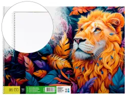 Bloc liderpapel papier dessin artistique spirale sans encadrement 180g/m2 format a3 460x325mm 20f