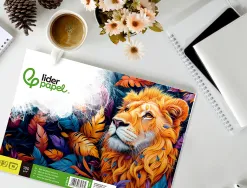 Bloc liderpapel papier dessin artistique encollé sans encadrement 180g/m2 format a4+ 230x325mm 20f