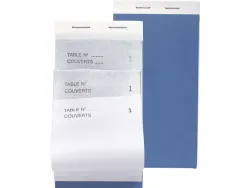 Bloc maître d'hôtel exacompta autocopiant numéroté 1/50 8x15cm 50 duplis blanc
