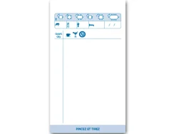 Bloc maître hôtel liderpapel papier autocopiant 85x150mm 50 duplis