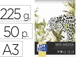Bloc mixmedia oxford endosse feuilles detachables a3 50 pages 225g