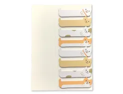 Bloc notes adhesives imaginovo marque pages chiot 120 feuilles 8x15x48 mm