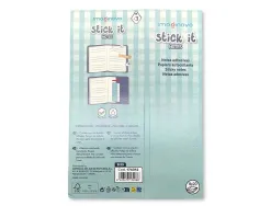 Bloc notes adhesives imaginovo marque pages chiot 120 feuilles 8x15x48 mm