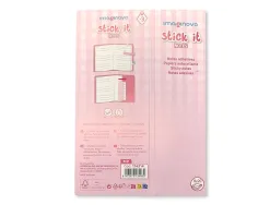 Bloc notes adhesives imaginovo marque pages lapin 120 feuilles 8x15x48 mm