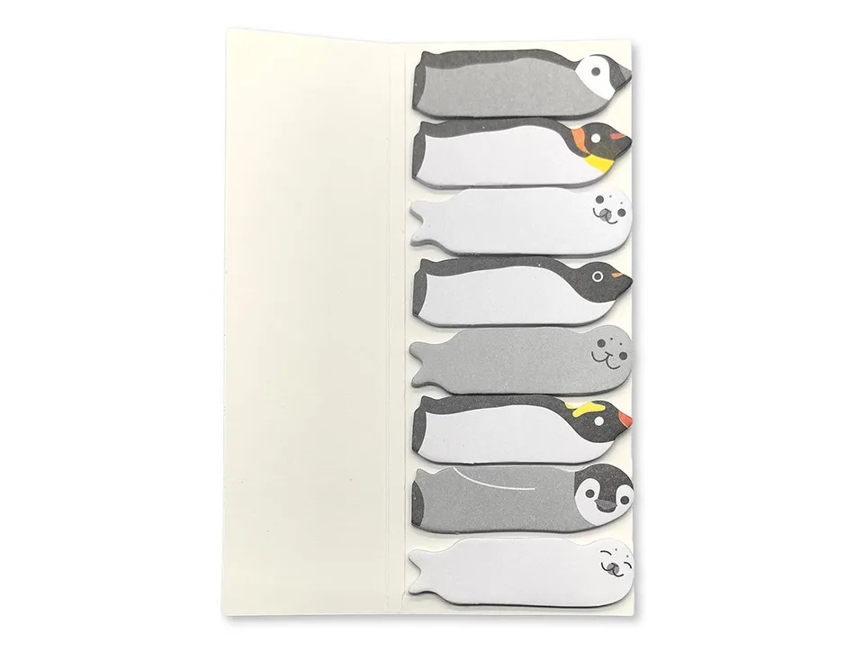 Bloc notes adhesives imaginovo marque pages pingouin 120 feuilles 8x15x48 mm