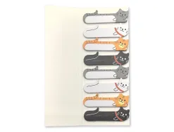 Bloc notes adhesives imaginovo marque pages chat 120 feuilles 8x15x48 mm